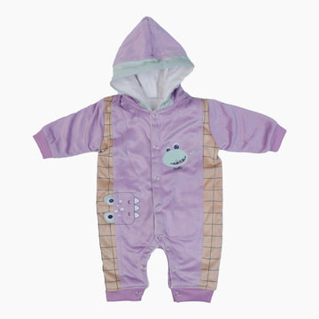 FULL SUIT ROMPER LIGHT PURPLE WITH HOODIE - BABA ROMPER