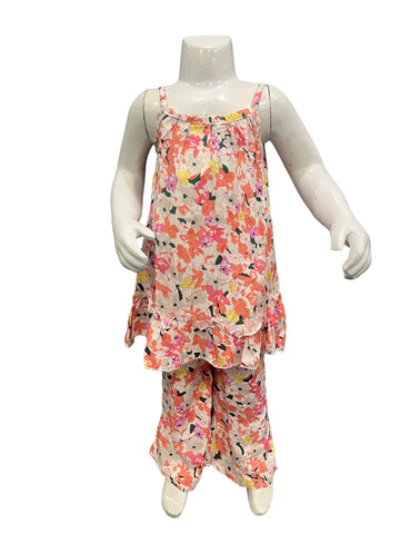 Summer stylish soft lawn sleeveless with flapper